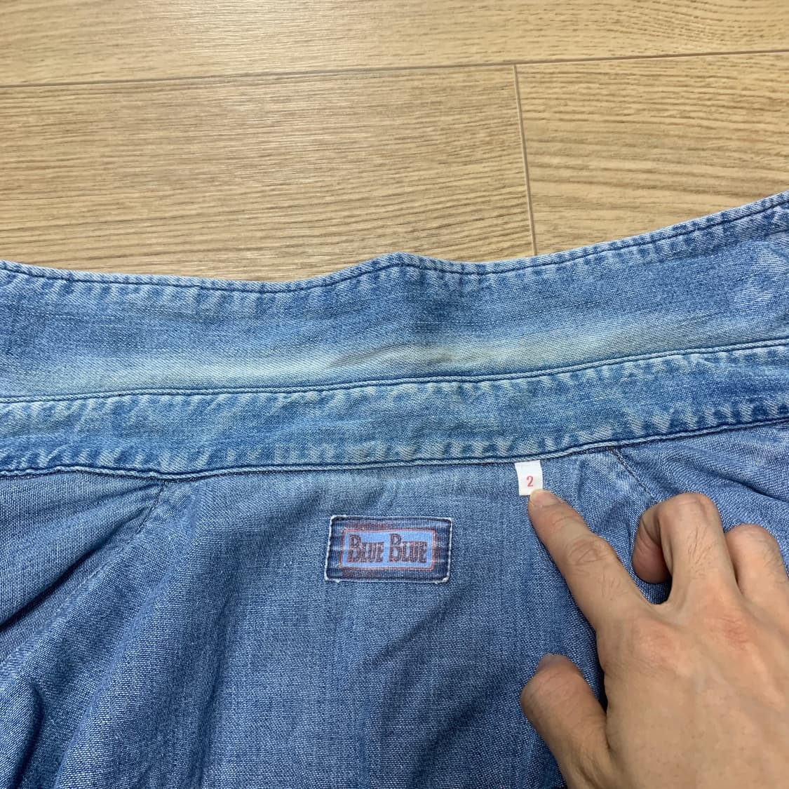2)Blue blue 블루블루 데님 웨스턴셔츠 상품이미지3