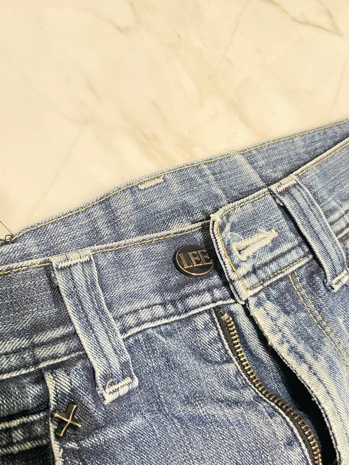 LEE 라이더스 블랙스티치 일본 빈티지 청S사이즈 상품이미지2