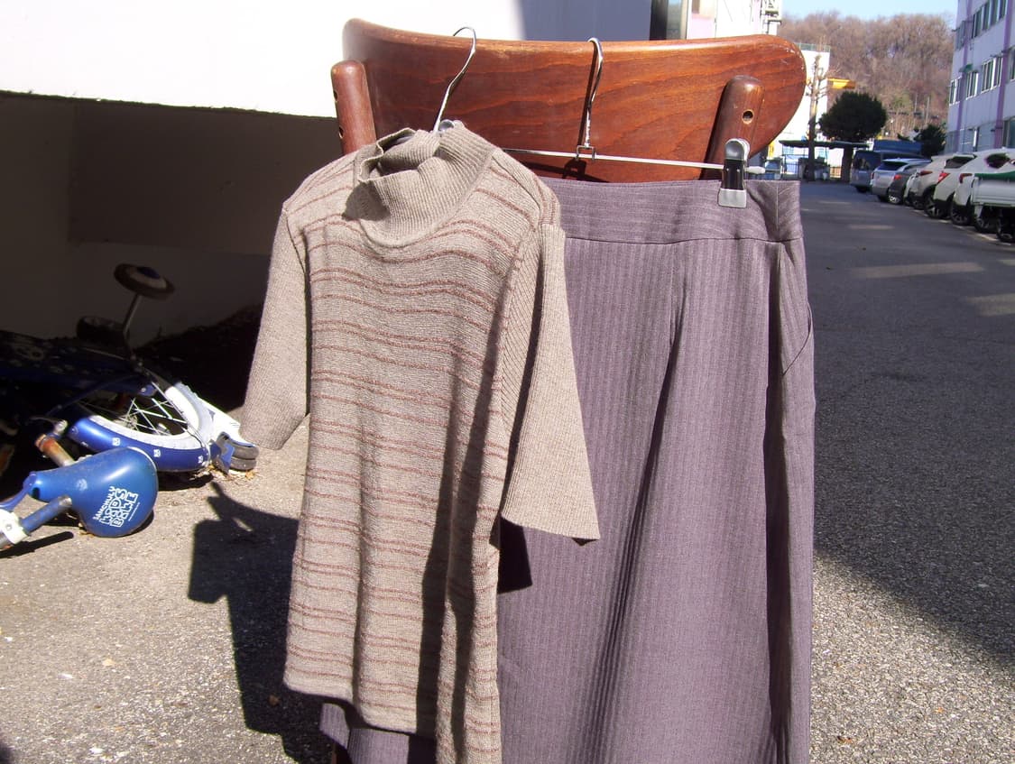 ✨brown stripe short sleeve 상품이미지6