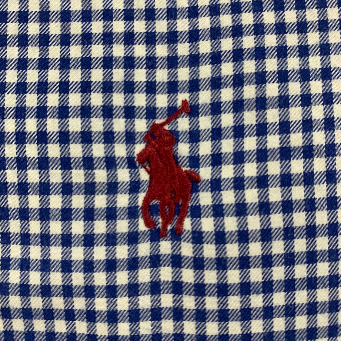 폴로 랄프로렌 포니로고 네이비 깅엄체크 셔츠  상품이미지3