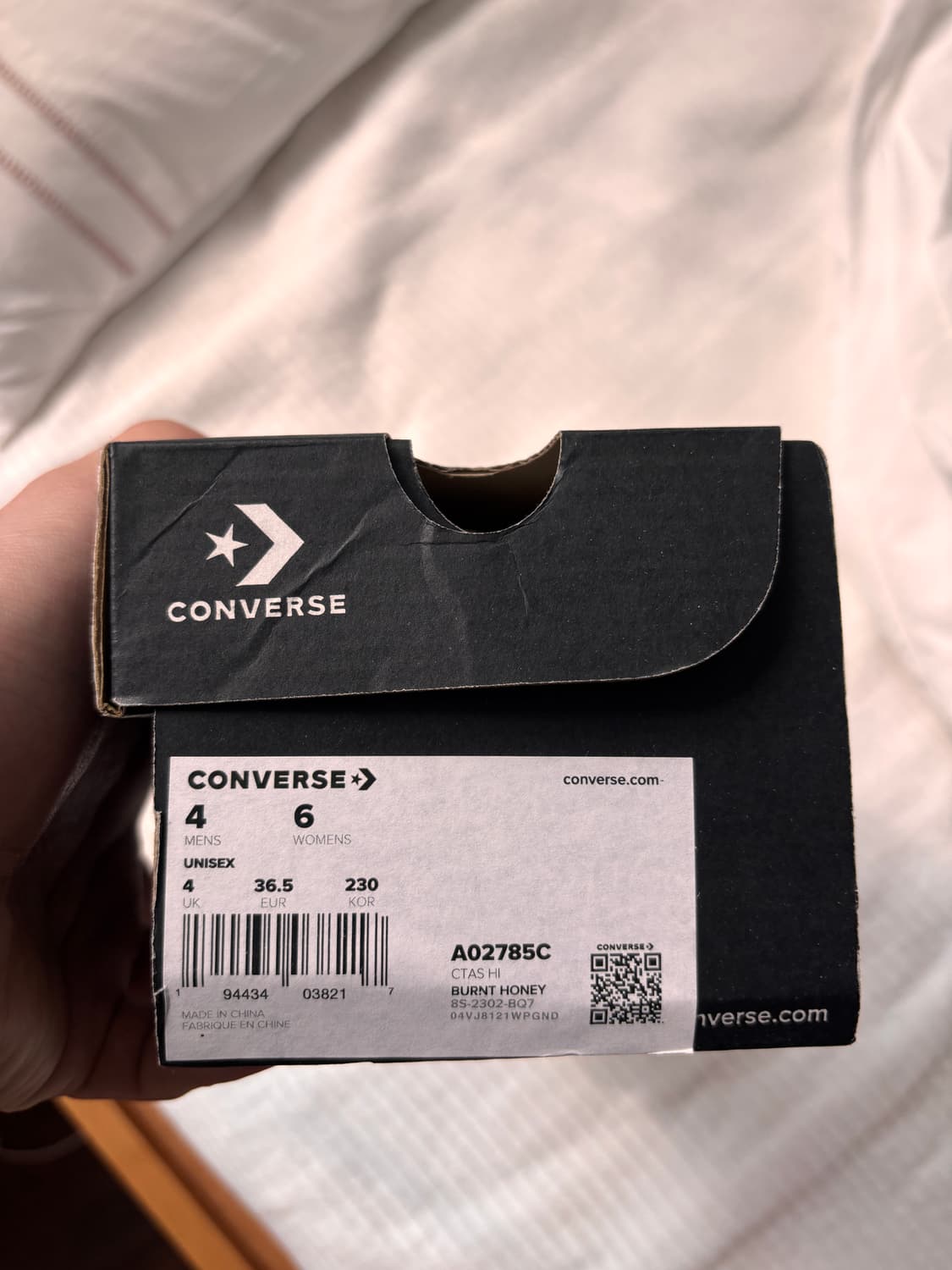 컨버스 올스타 하이 번트 허니 브라운 230 새상품 상품이미지2