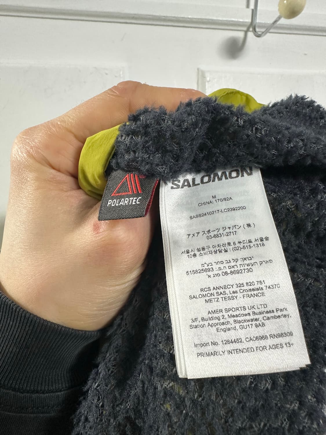 살로몬 레이스 플래그 알파 폴라텍 자켓 상품이미지4