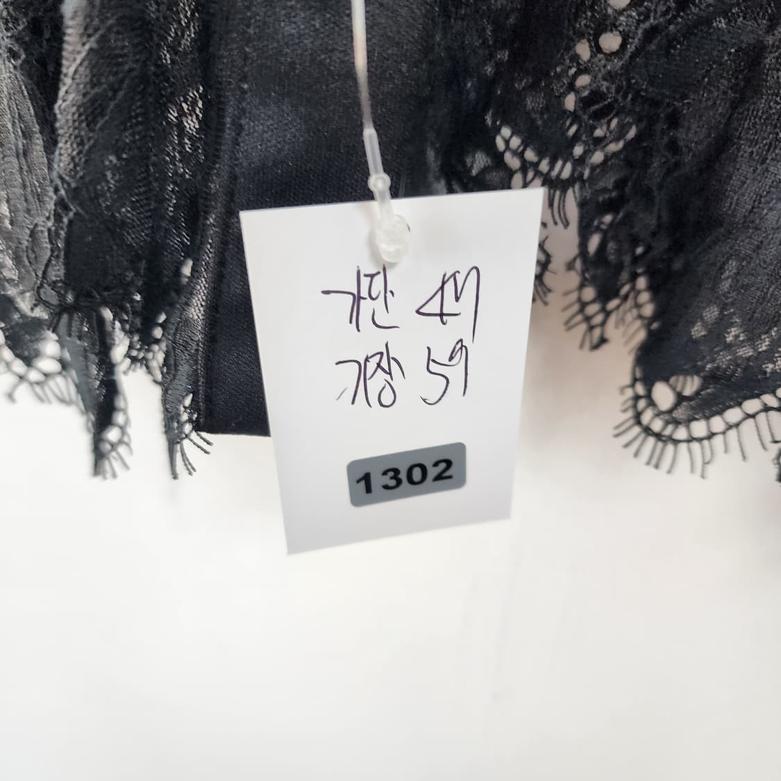 블랙 시스루 레이스 블라우스 상품이미지4