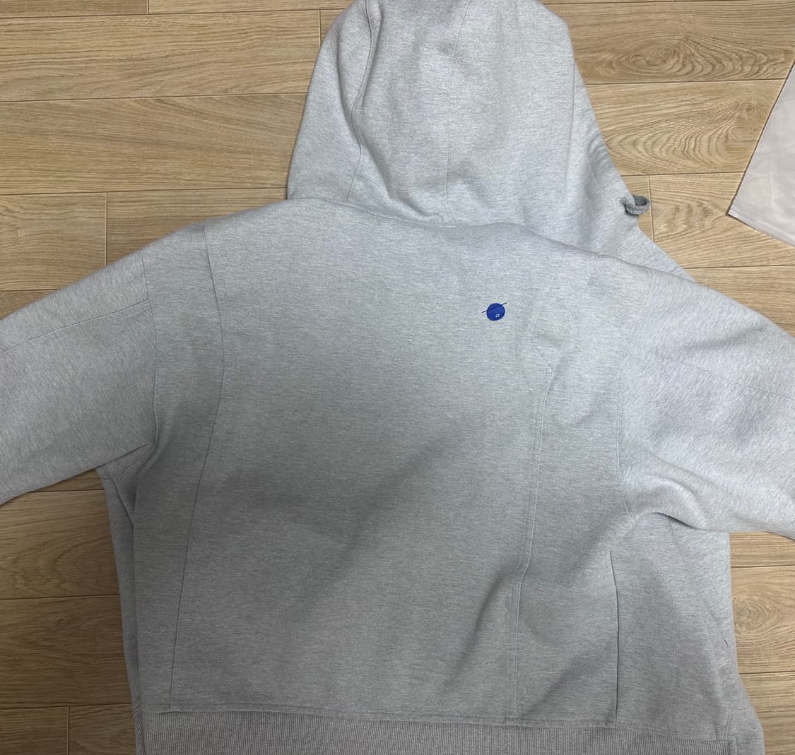 아더에러 플루익 로고 후드 집업 그레이 A2 상품이미지2