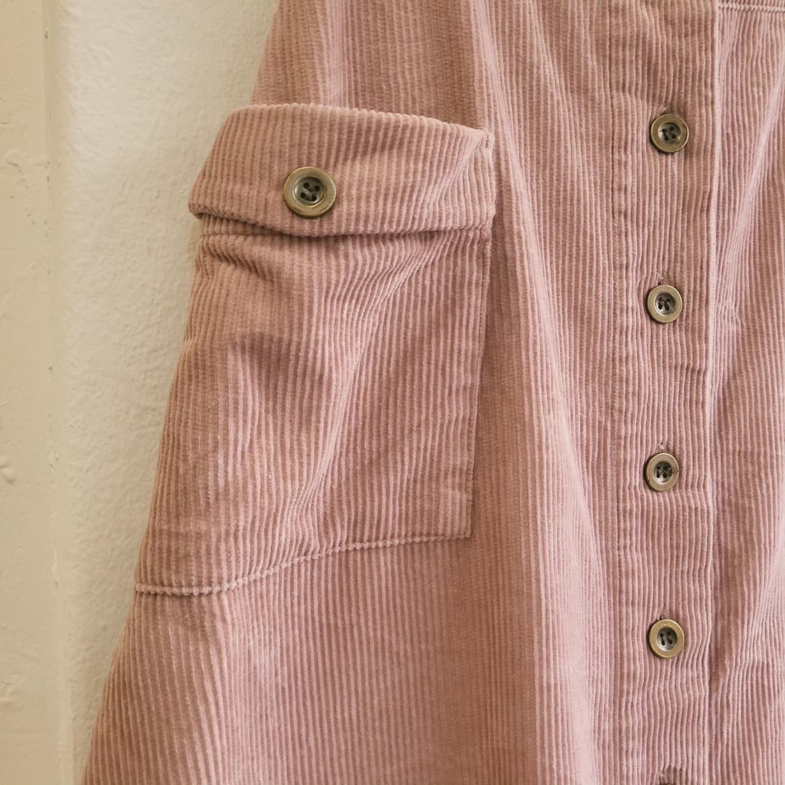 Olive des olive 코듀로이 핑크 밴딩스커트 상품이미지4