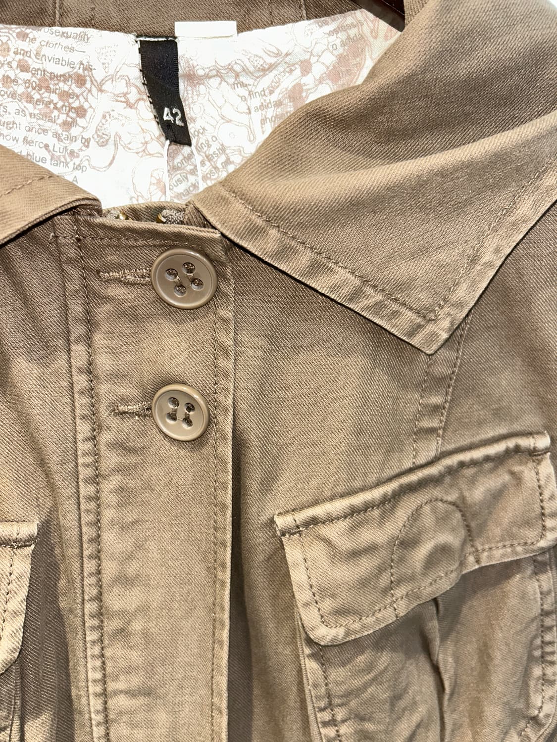 빈티지 브라운 사파리 자켓 상품이미지2