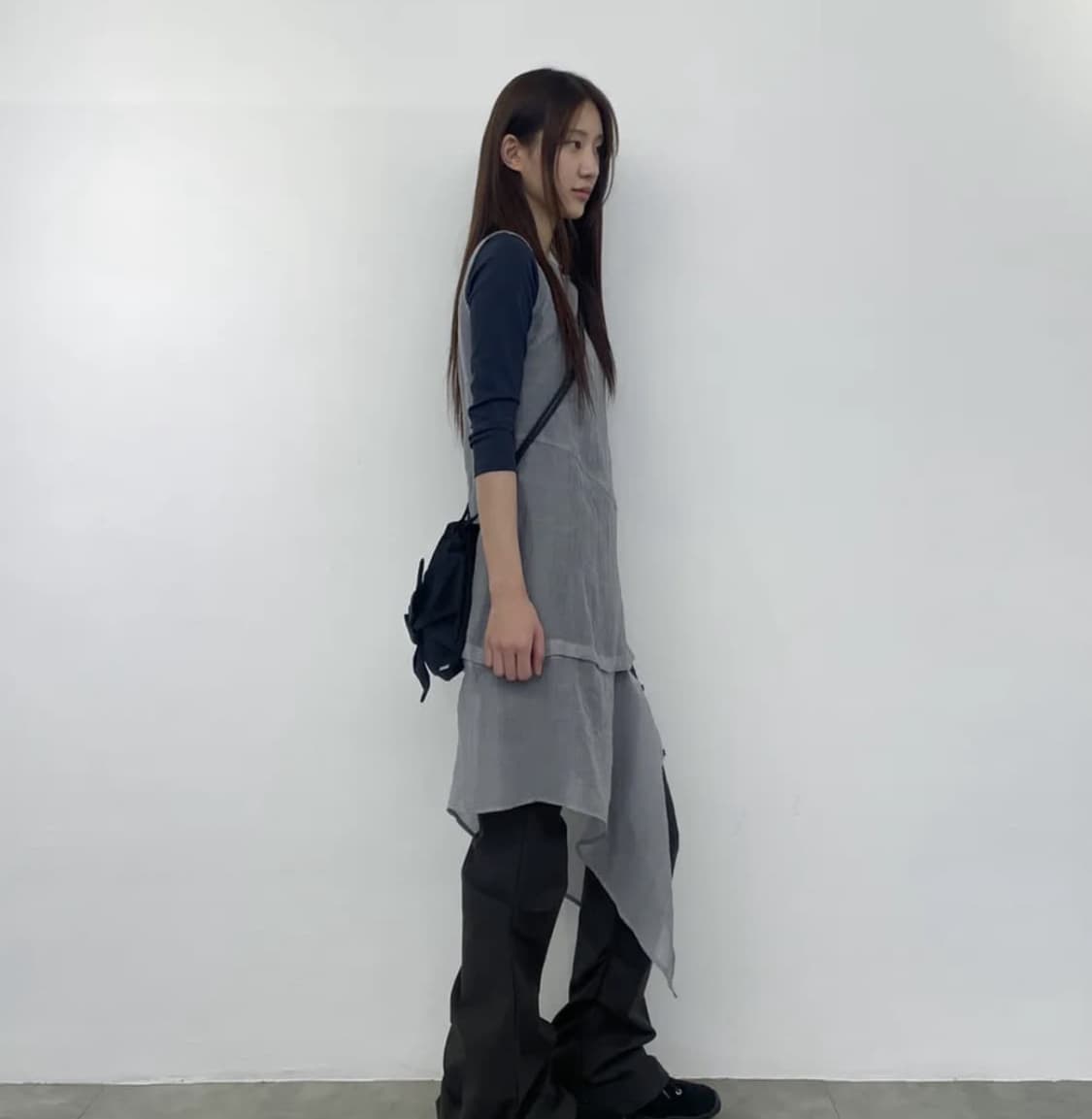 미세키서울 쉬어 슬리브리스 버튼 원피스 Miseki seoul 상품이미지2