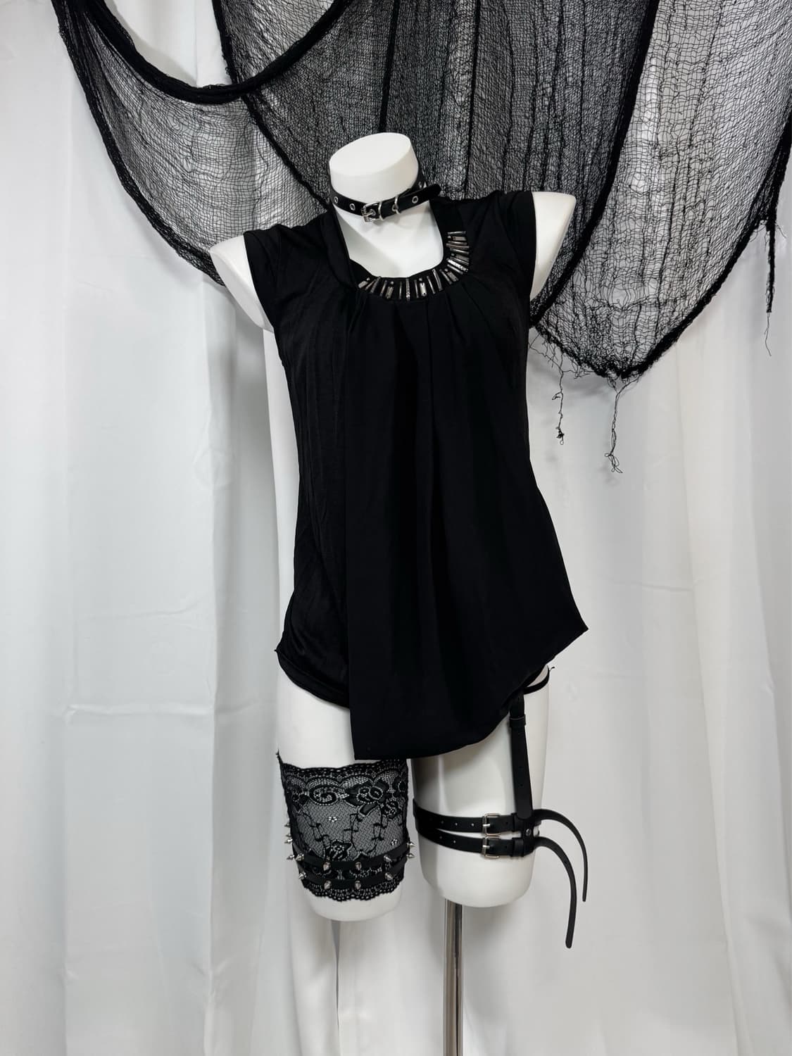 black detail sleeveless 상품이미지2