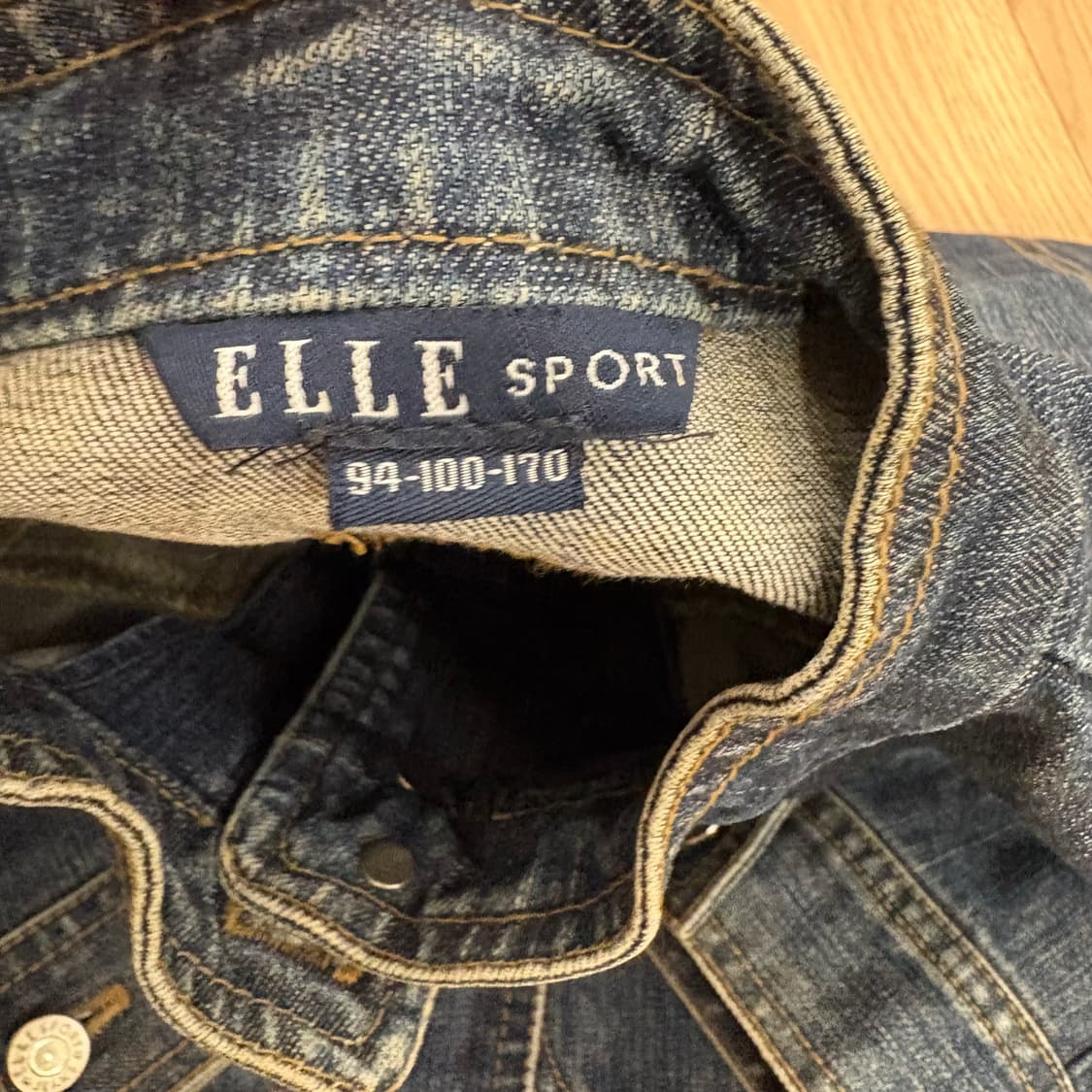 ELLE SPORT 데님 청자켓 94-100-170 상품이미지5