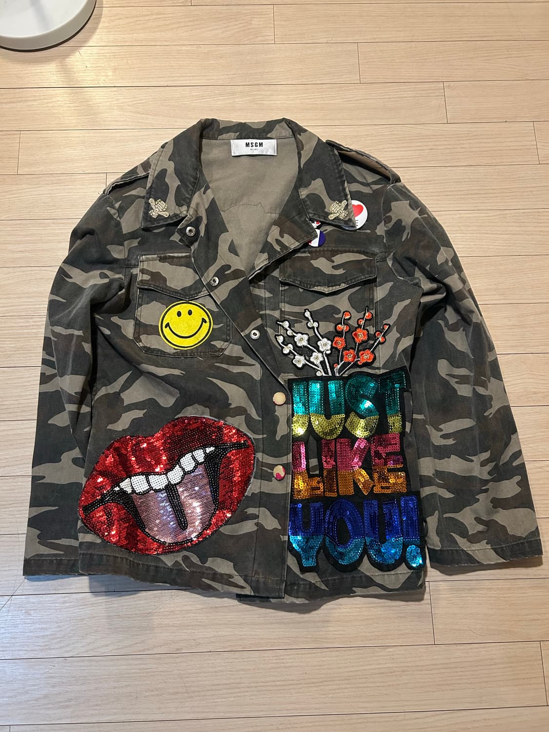 MSGM 카모 패턴 글리터 블레이저 자켓 상품이미지6