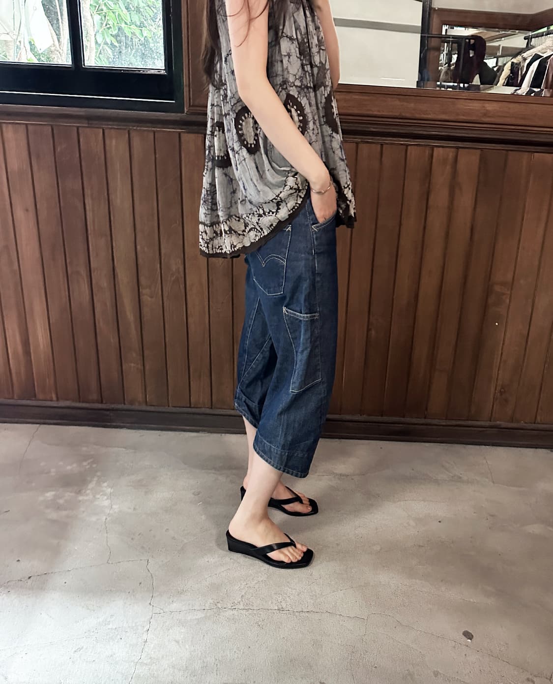 LEVI'S engineered cropped cinch back 상품이미지3