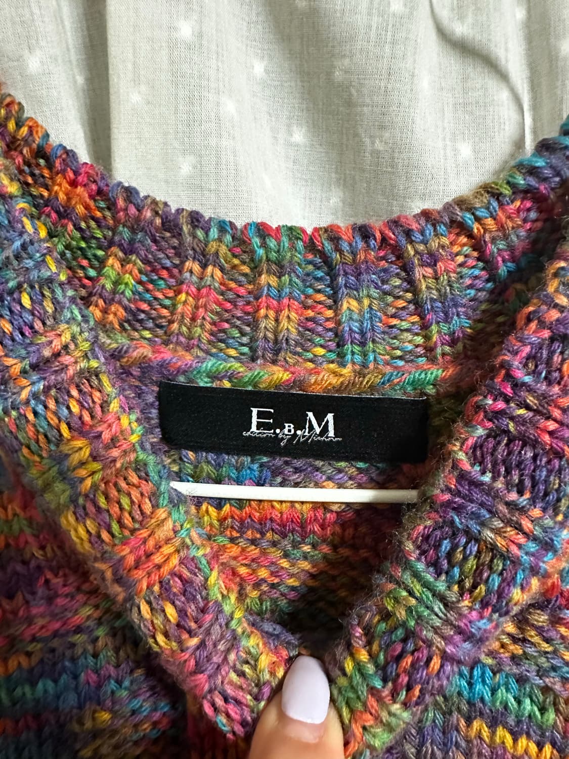 EBM 니트조끼 상품이미지3