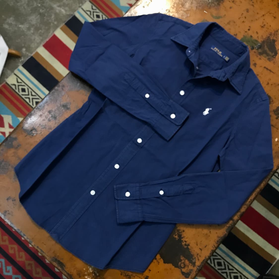 폴로랄프로렌 라이트 네이비 코튼 셔츠 여성 55 사이즈 상품이미지2