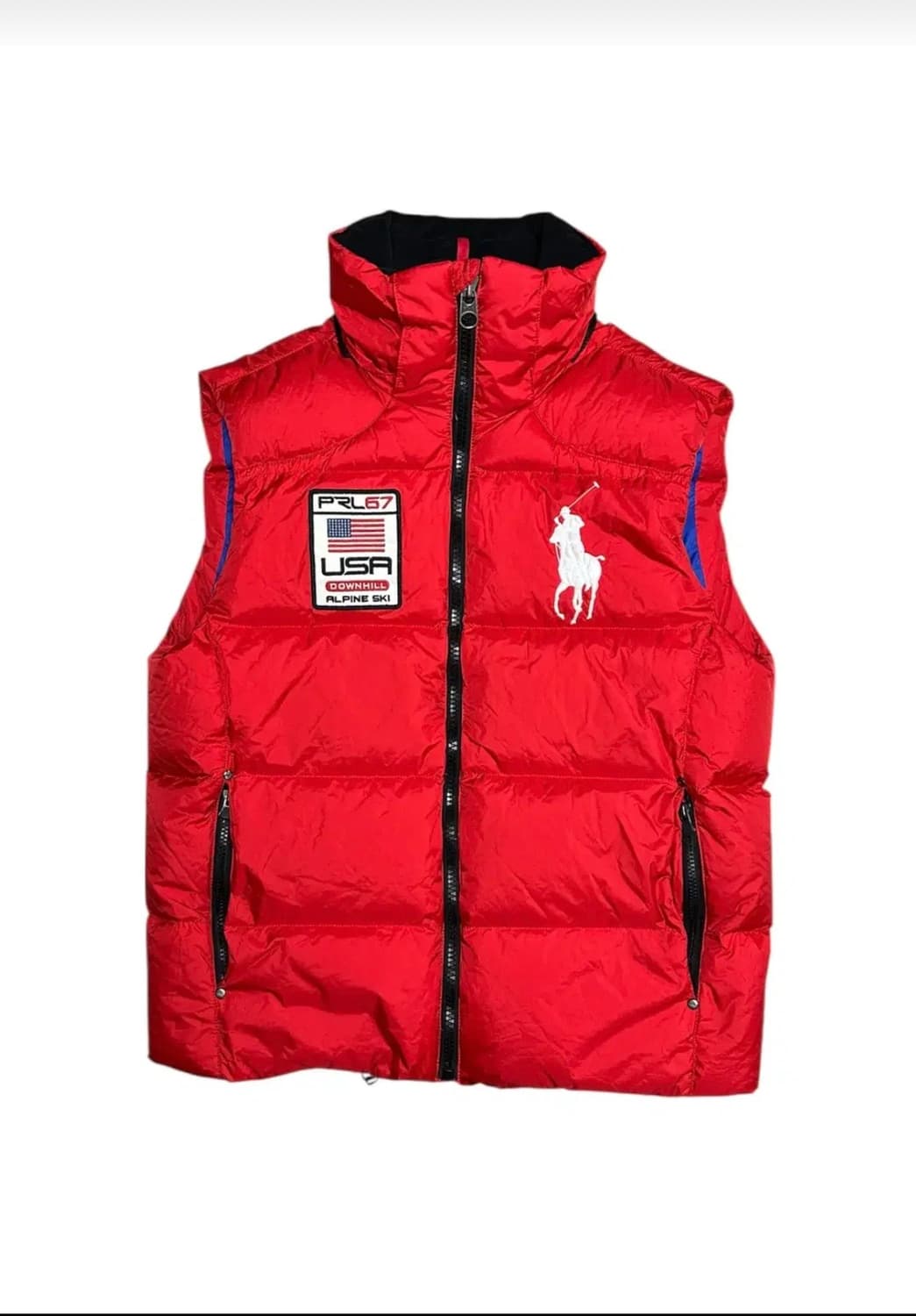 폴로 빅포니 성조기 조끼패딩 상품이미지1