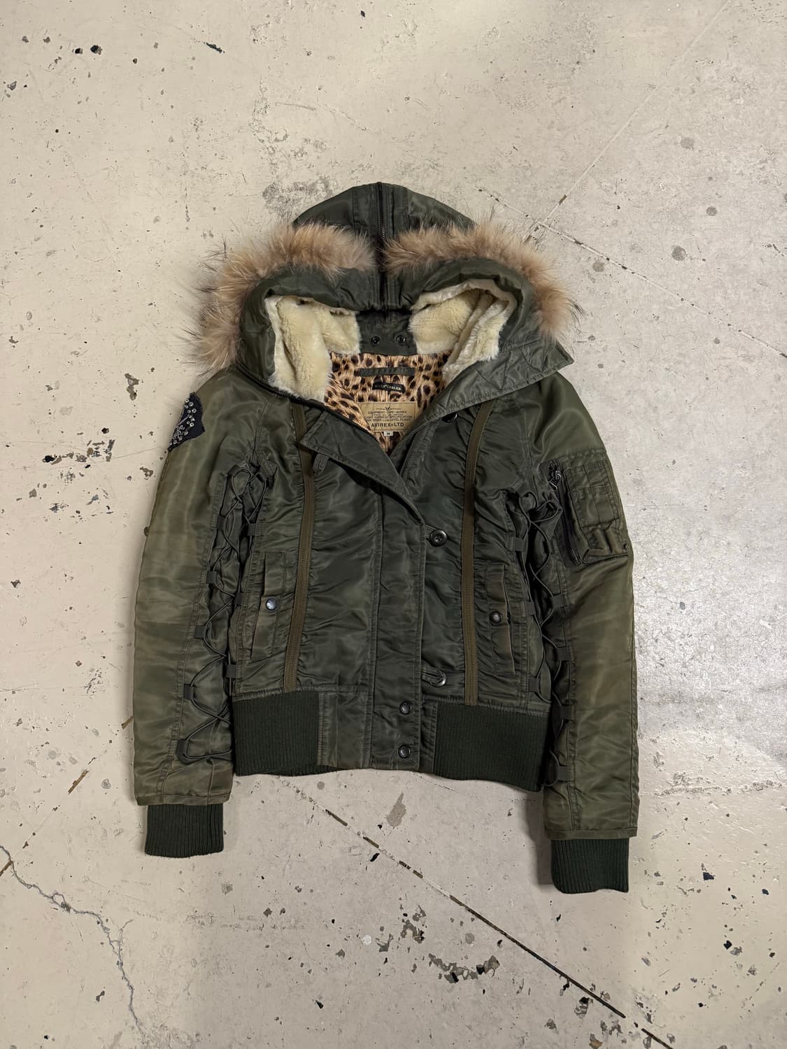 Avirex n2b lace-up point jumper 상품이미지5