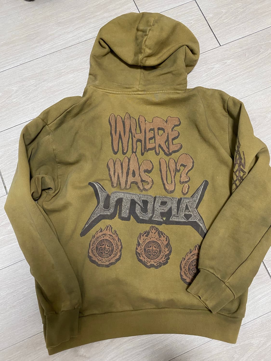 트래비스 스캇 머천 후드 L 상품이미지2