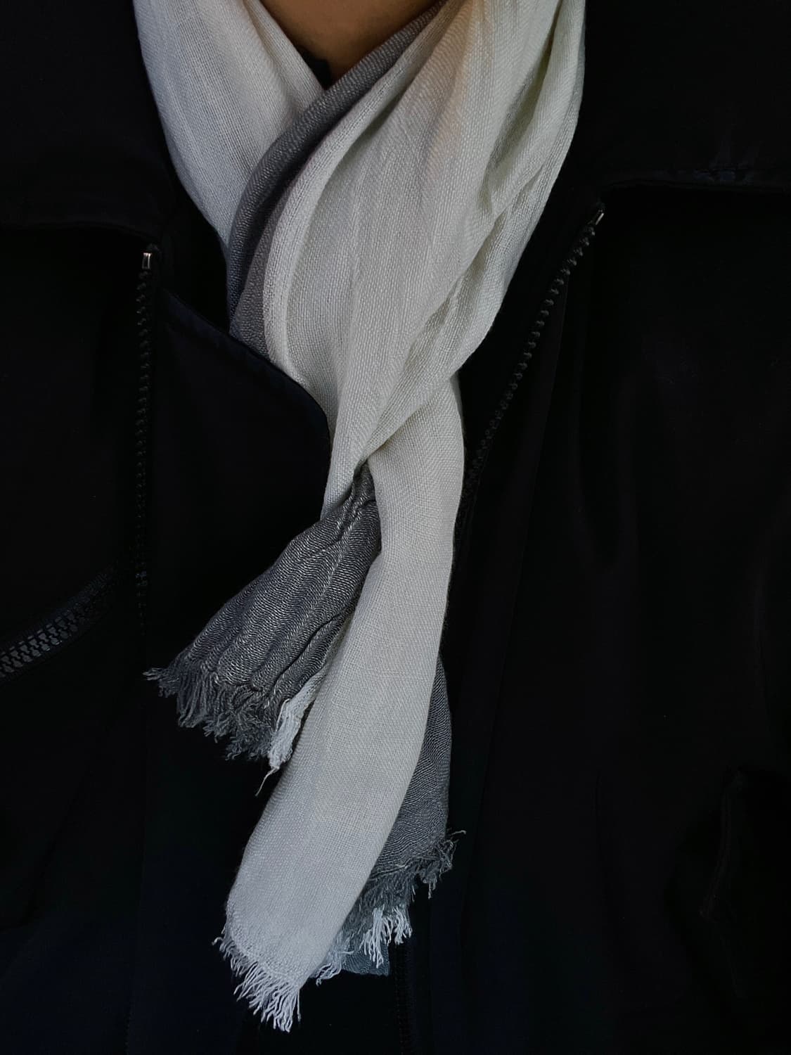 빈티지 투톤 크링클 머플러 (새상품) 유니섹스 상품이미지8