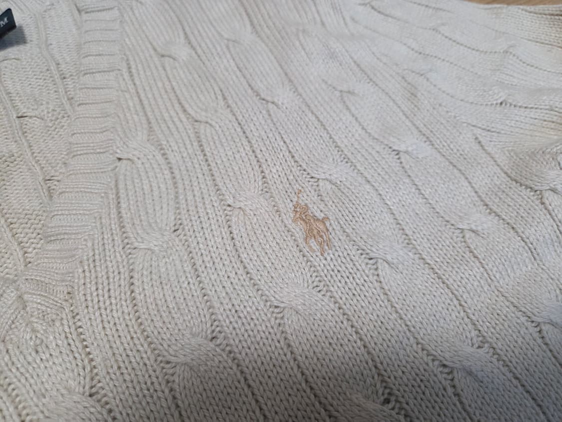 폴로 랄프로렌 포니 케이블 브이넥 실크 니트 상품이미지6