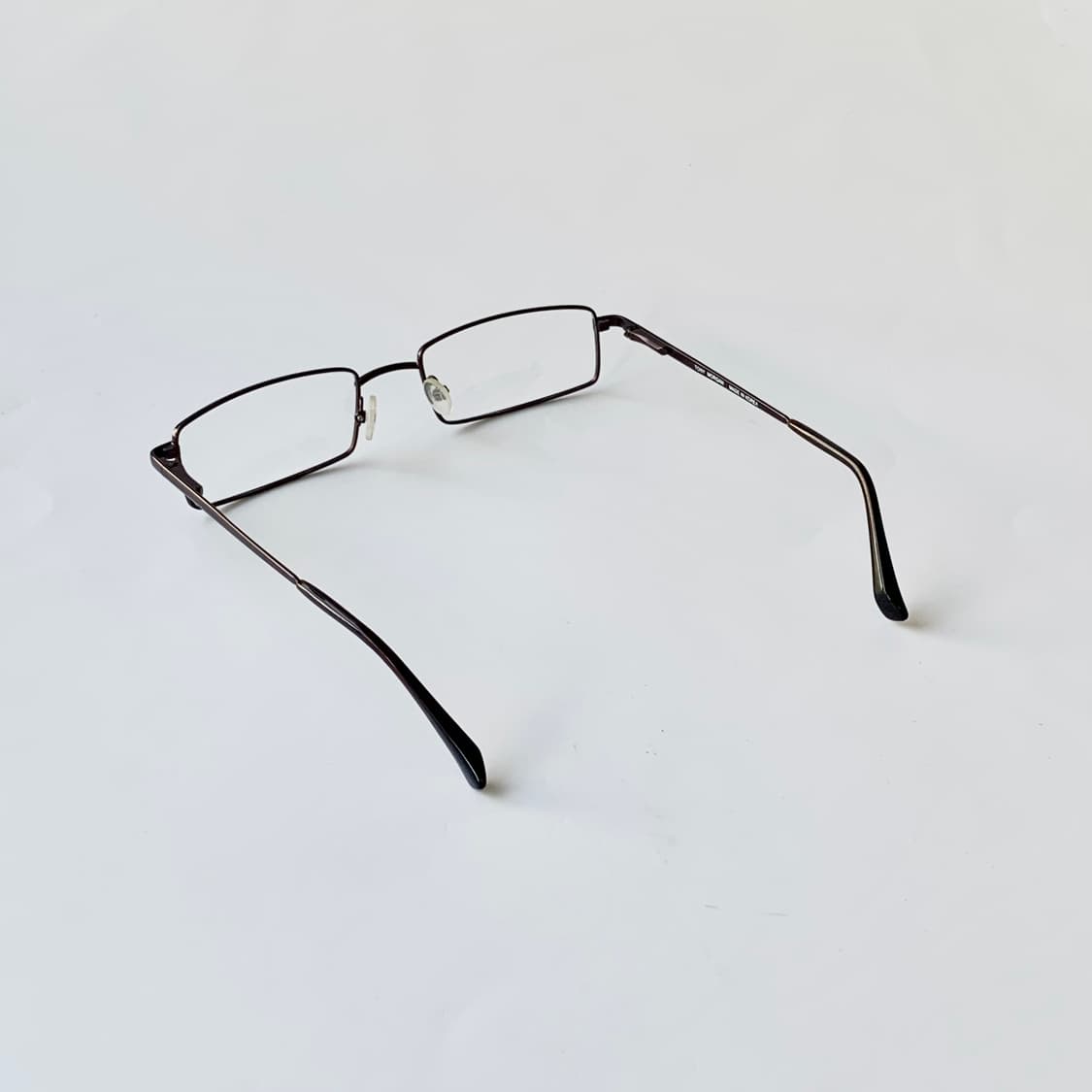 771 데드스탁 픽키 빅사이즈 슬림 사각 브라운 빈티지안경 상품이미지5