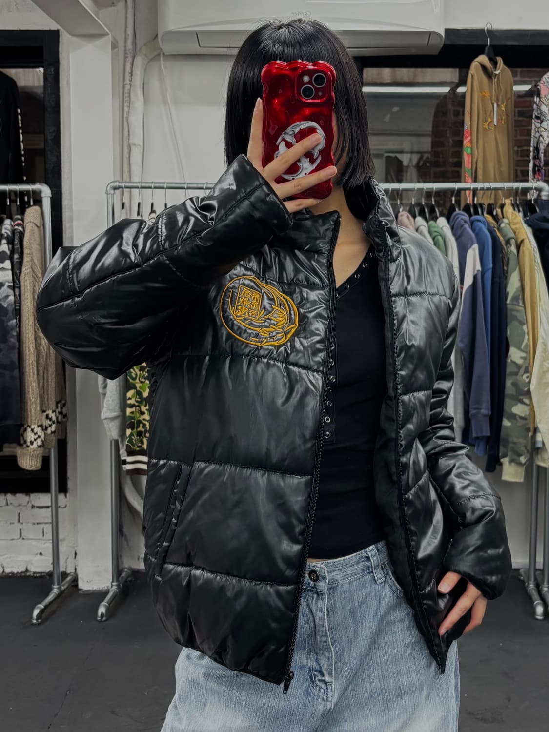 카라쿠리 타마시 오리엔탈 드래곤 패딩 상품이미지1