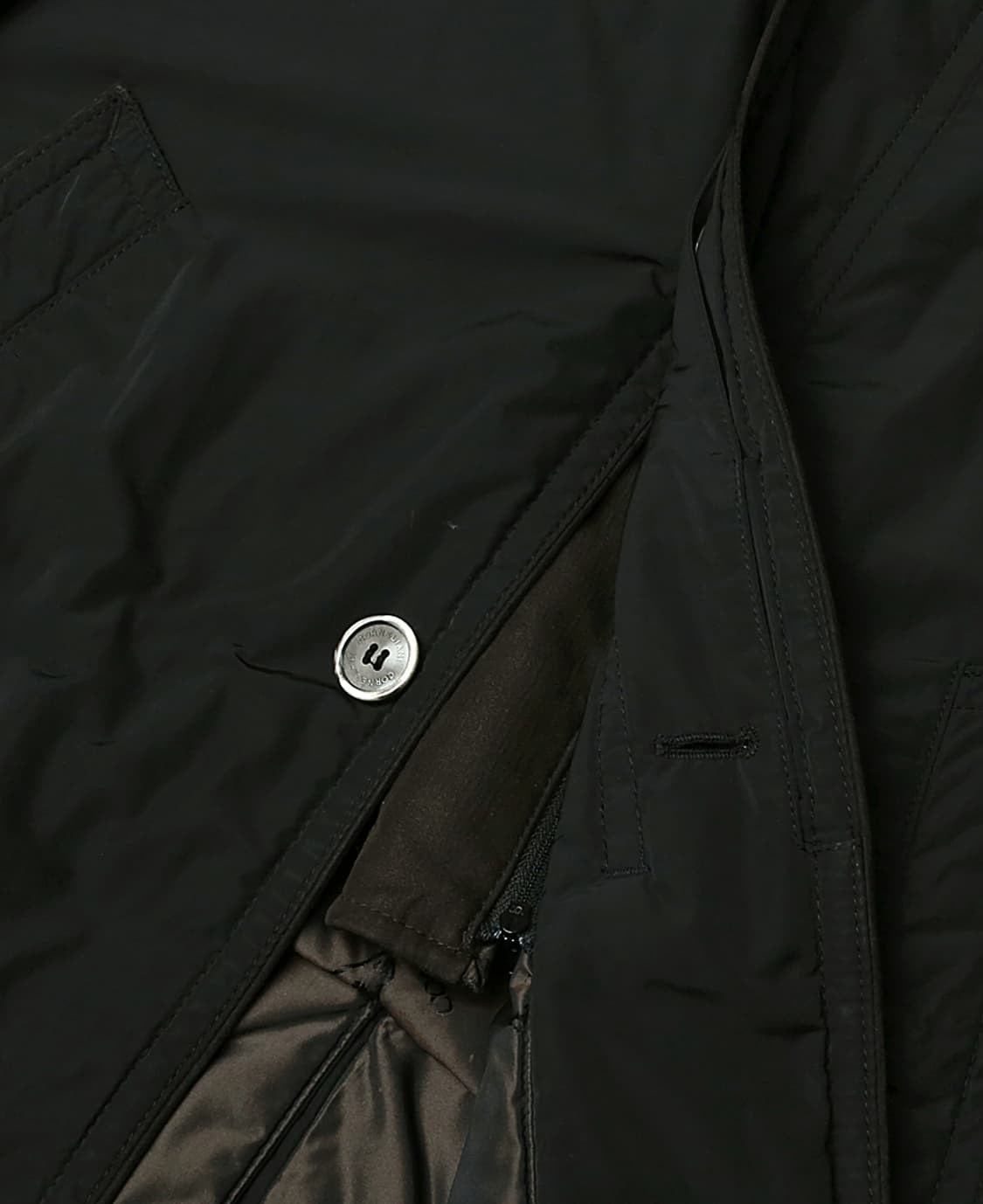 꼬르넬리아니 [Corneliani] 블랙 트렌디 후드 패딩 코트 상품이미지3