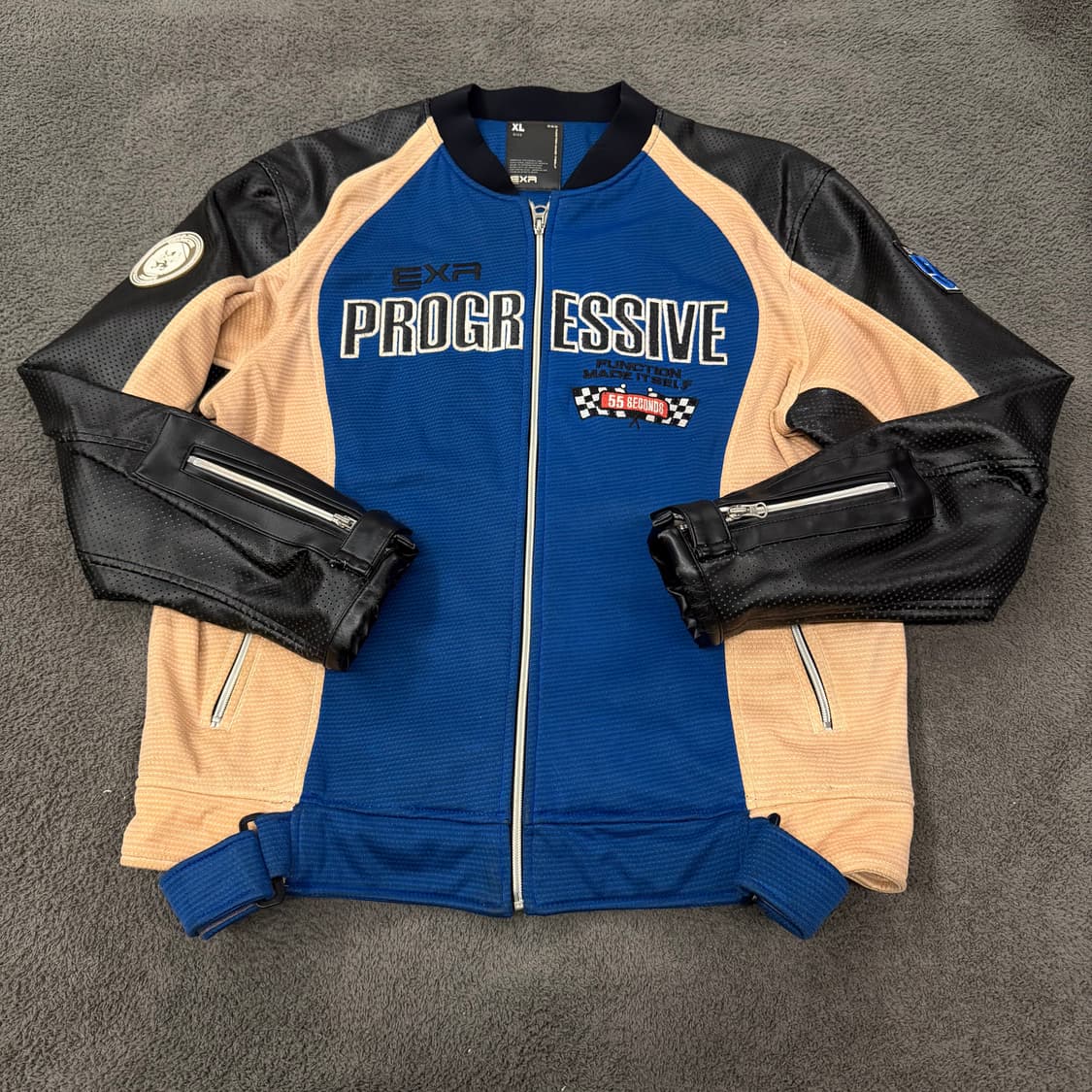 [ 정품/XL ] EXR 빈티지 모터사이클 레이싱 레더 자켓 상품이미지2