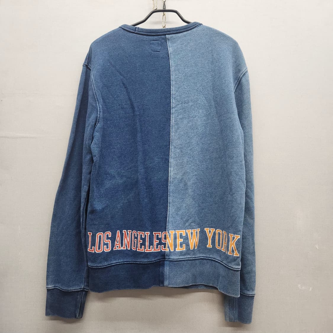 GAP 갭 진청/중청 배색 패치워크 로고 맨투맨 S(M) 남여공용 상품이미지4