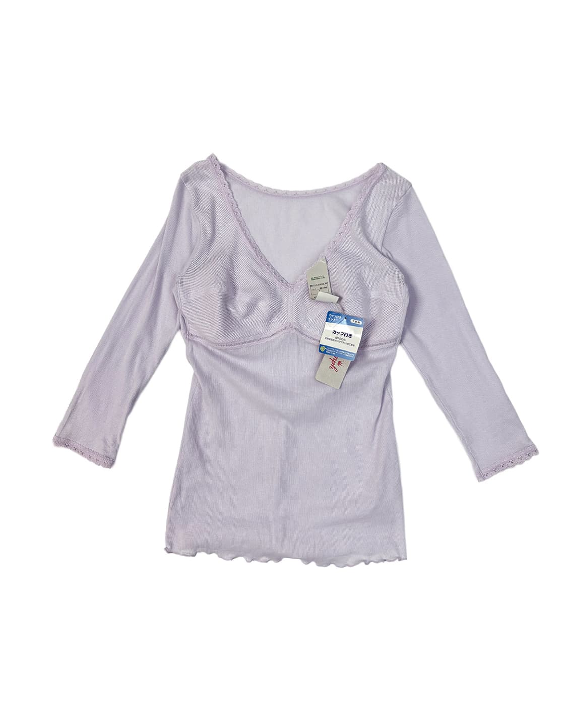 japan triumph lilac lace inner 3/4 top 상품이미지1