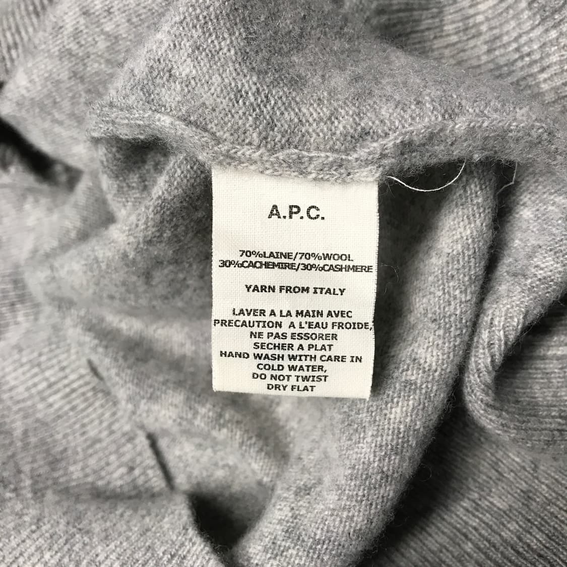 A.P.C. 아페쎄 니트 그레이 XS(W) 상품이미지5
