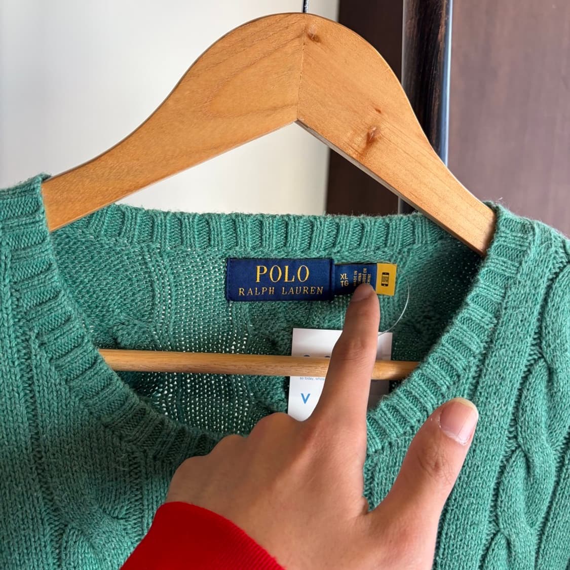 15297 - 폴로 랄프로렌 그린 케이블 니트 상품이미지5