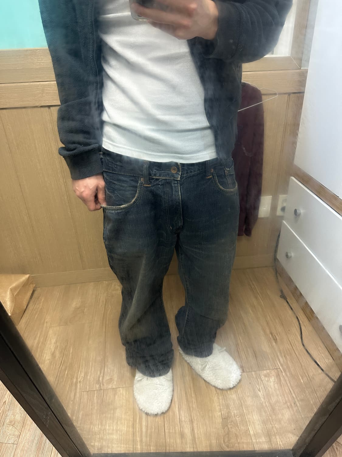 [32] 에드윈 505z 셀비지 y2k 데님팬츠 배기핏 상품이미지2