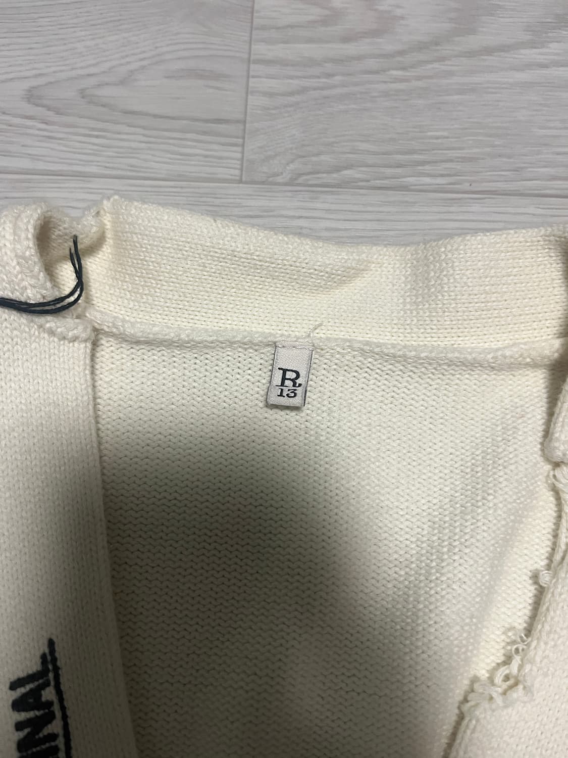 R13 그래피티 프린팅 디스트레스 코튼 가디건 m 상품이미지4