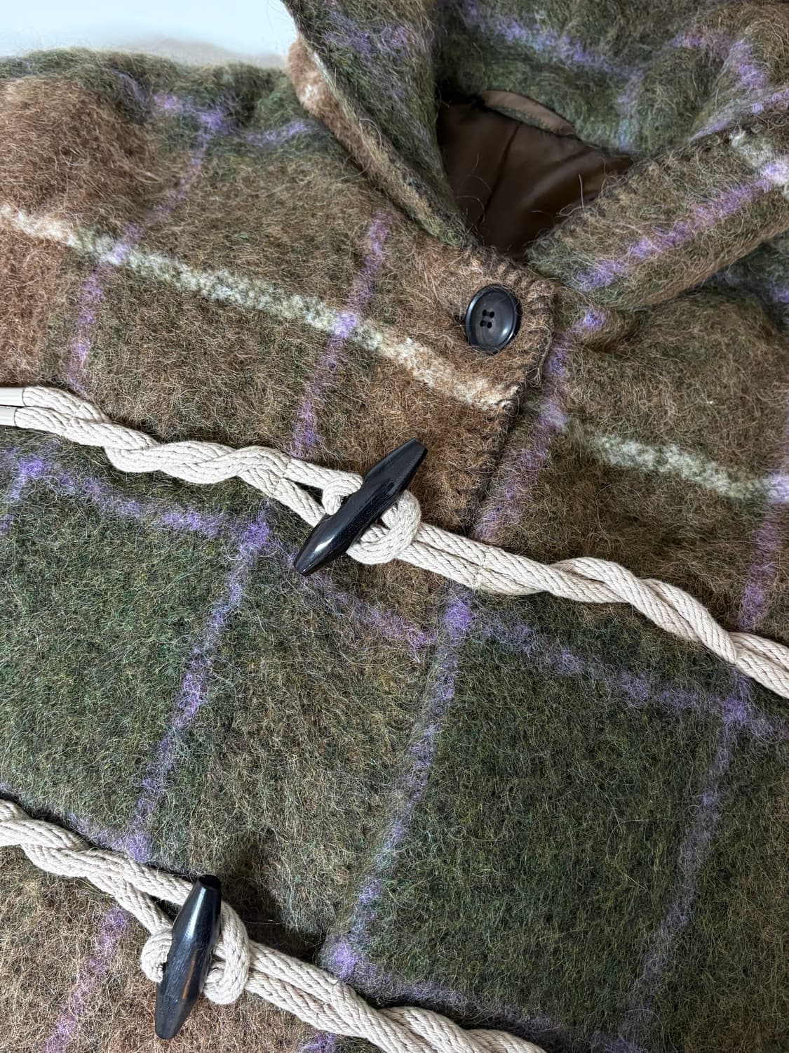 비이커 오리지널 알파카 후드 더플 코트 브라운 떡볶이 코트 상품이미지8