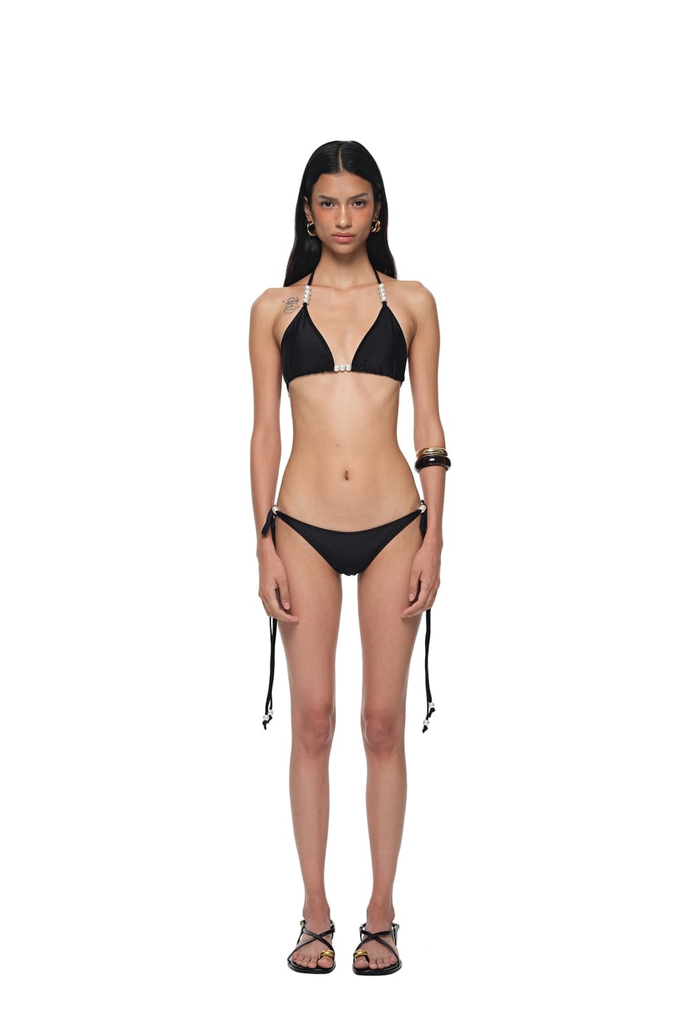 toomuchtax PEARL GLITTER BIKINI (BLACK) 상품이미지2