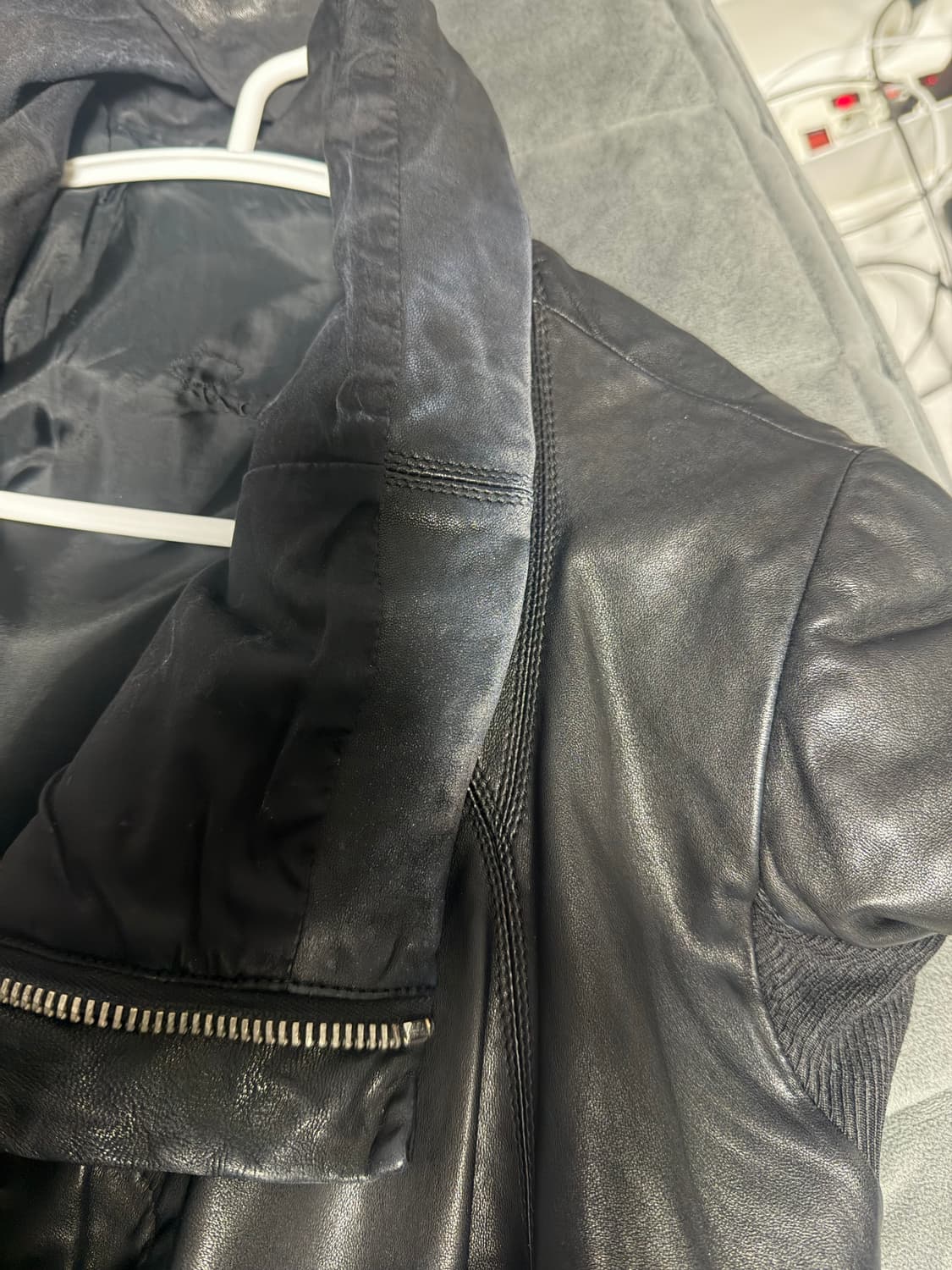 릭오웬스 레더 자켓 상품이미지4