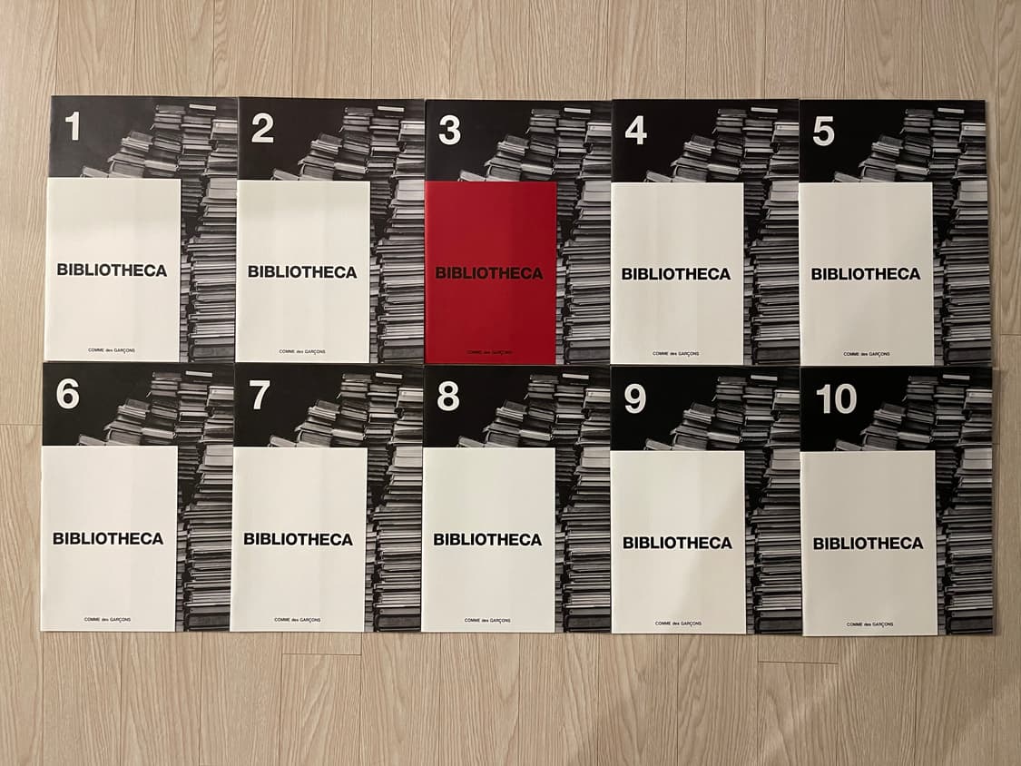 꼼데가르송 BIBLIOTHECA 아트 브로셔 DM 세트 AD2015 상품이미지1