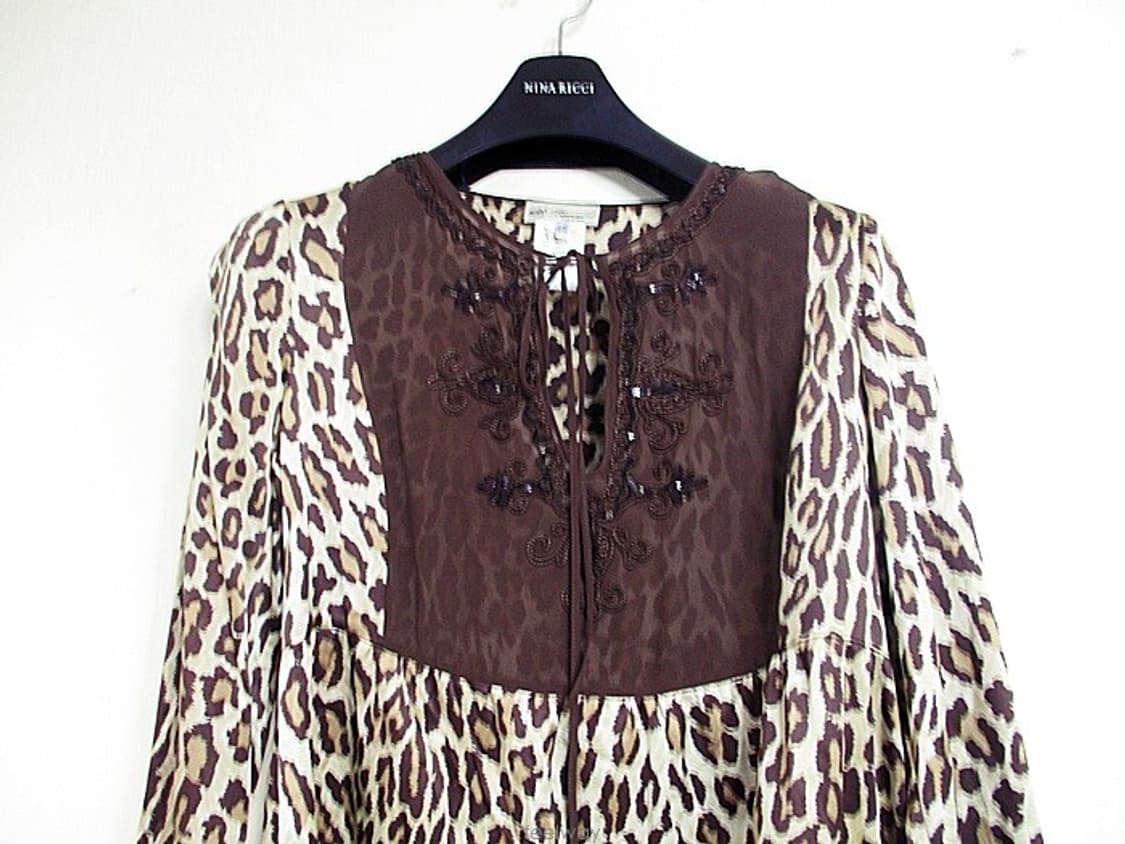 블루마린 정품 실크 블라우스 66사이즈 상품이미지2