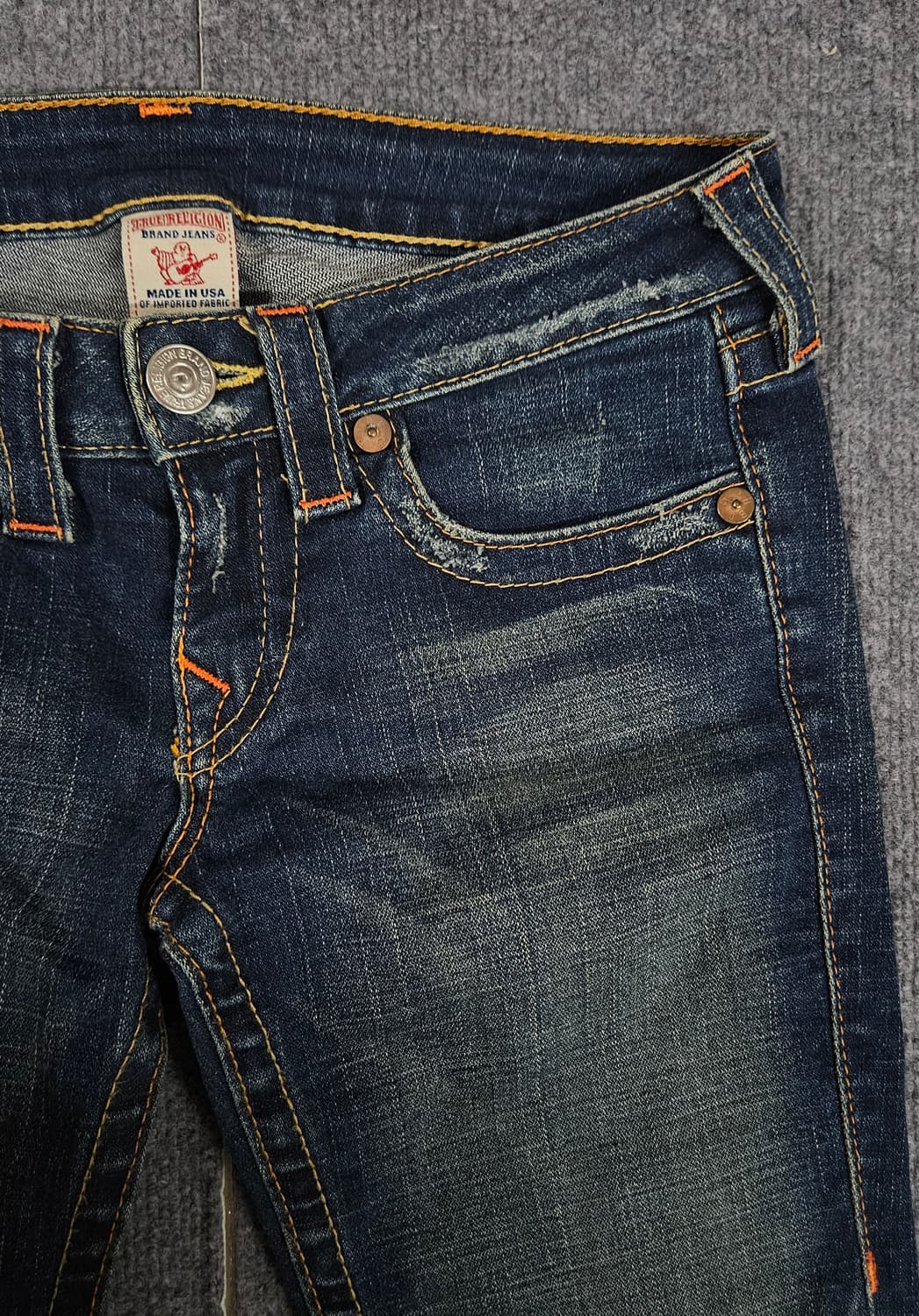 트루릴리젼 로우 라이즈 조니 데님 팬츠(급처) 상품이미지2