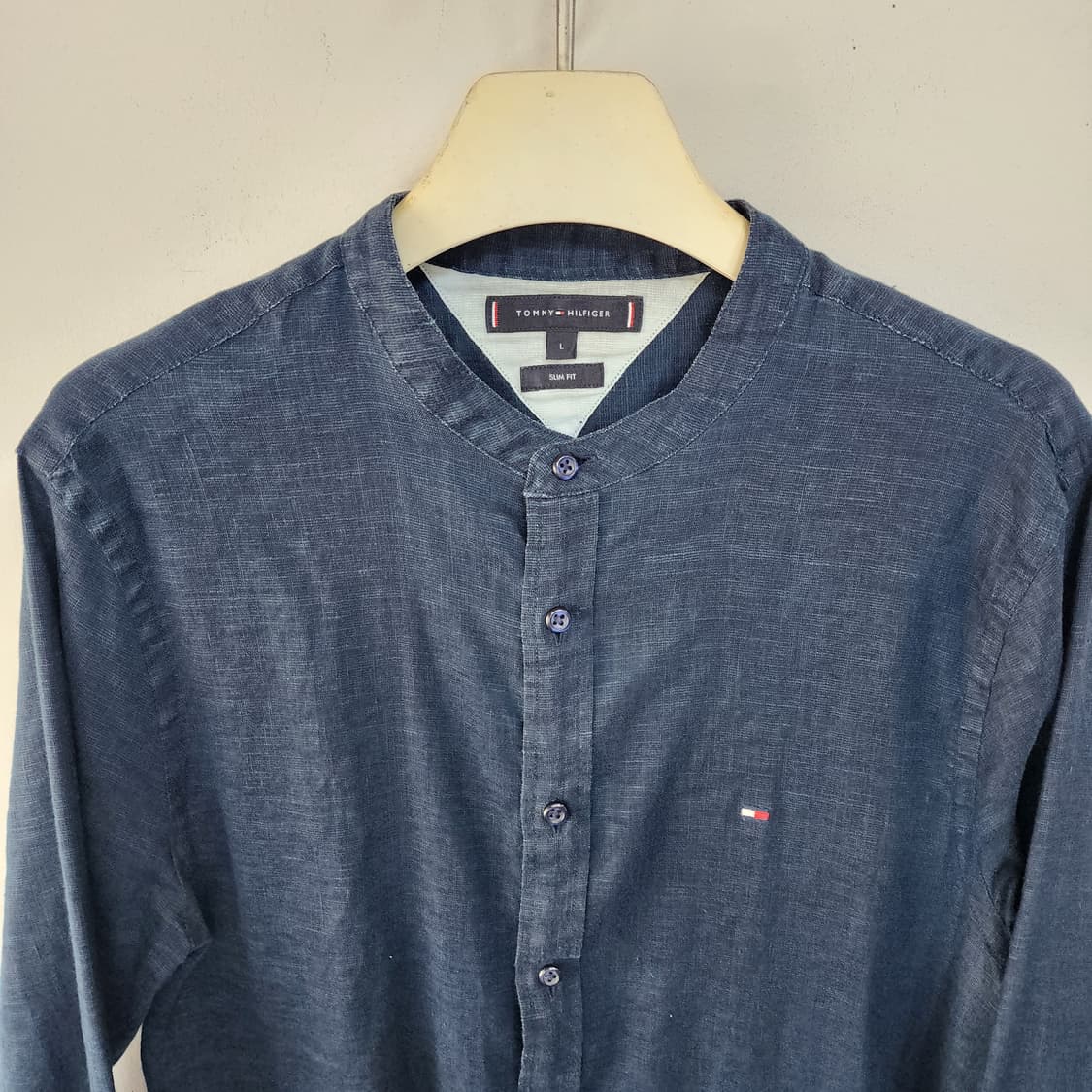 타미힐피거 긴팔 셔츠 네이비 상품이미지2