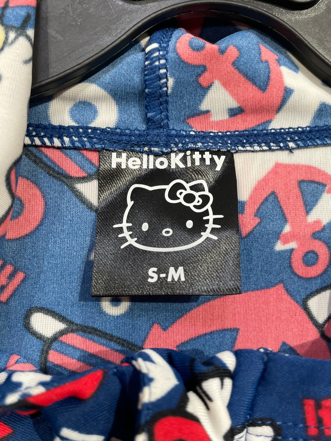 헬로키티 패턴 캐릭터 져지 후드 집업 S-M 상품이미지8