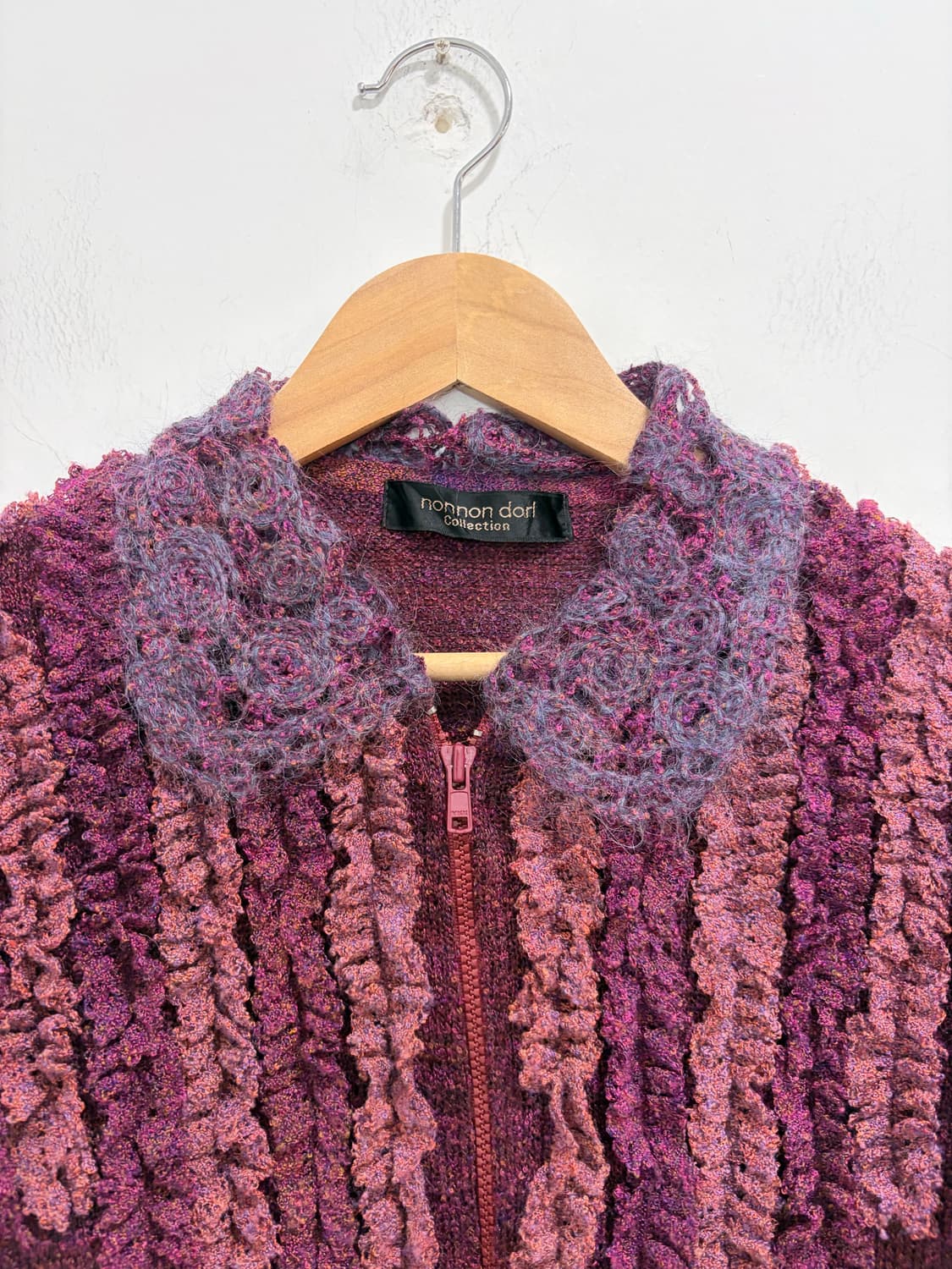 nonnon dori 빈티지 레이스 니트 자켓 상품이미지6