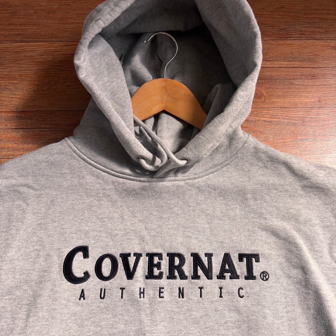 커버낫 루즈핏 S 그레이 후드 티셔츠 루즈핏 후디 무신사 상품이미지6