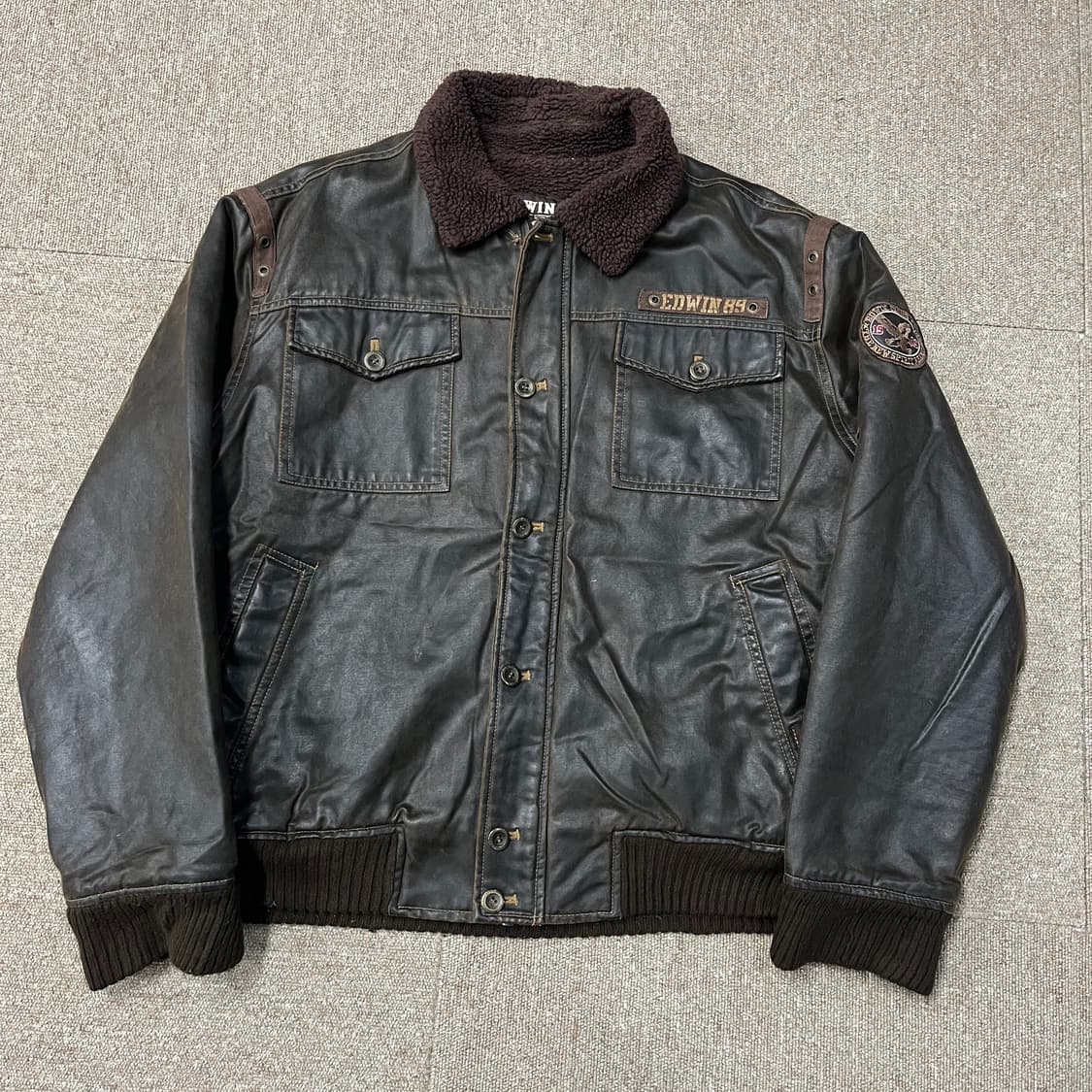 에드윈 빈티지 레더자켓 상품이미지3