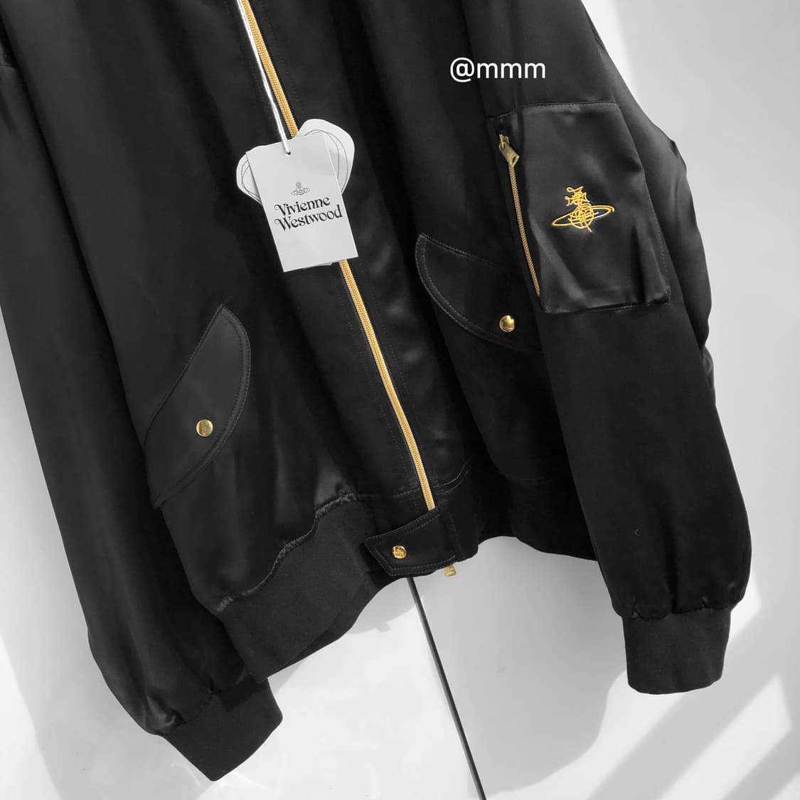 비비안/자수 ma-1 봄버 블루종 상품이미지4