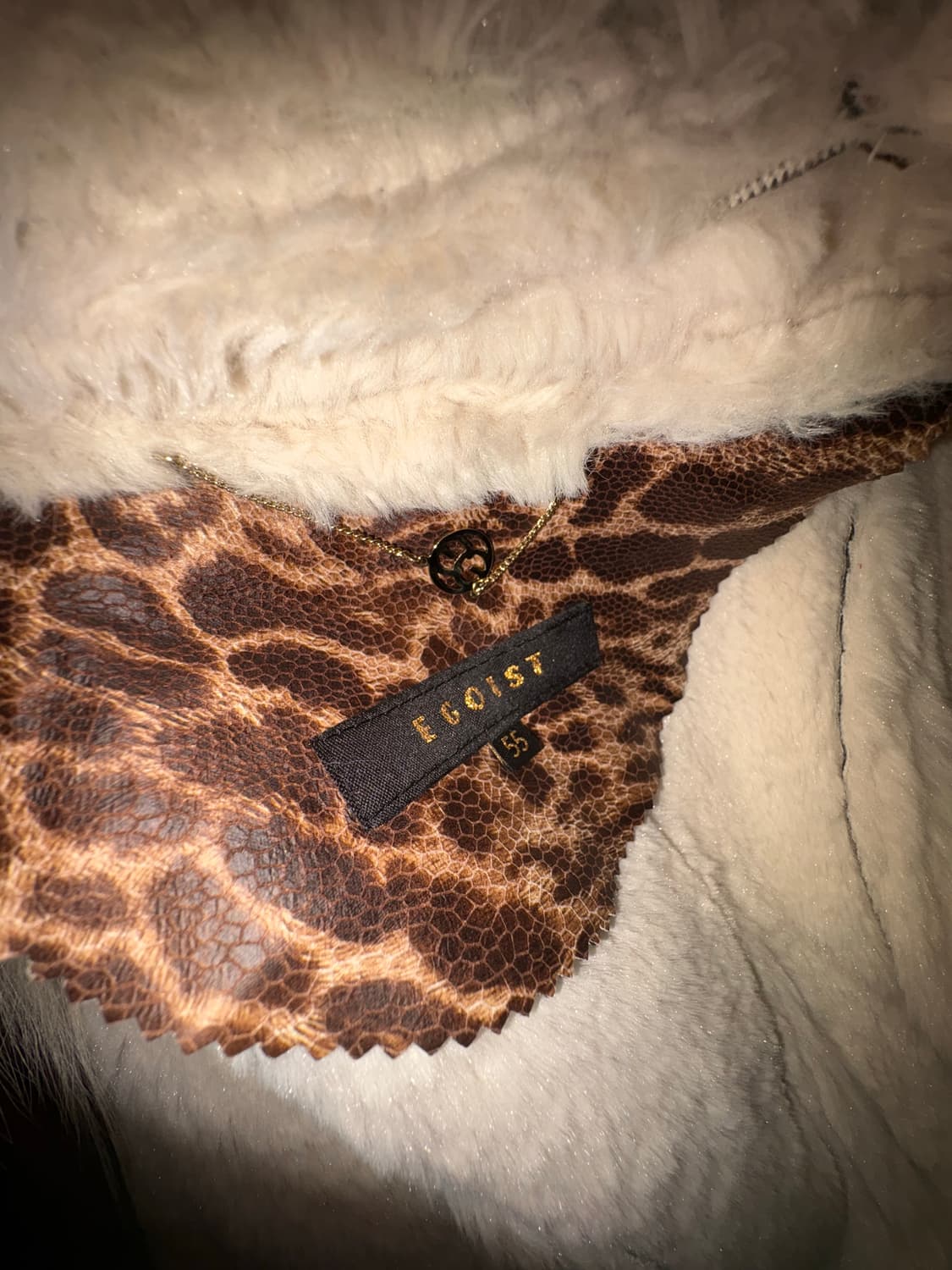 에고이스트 갸루 레오파드 퍼 무스탕 상품이미지6