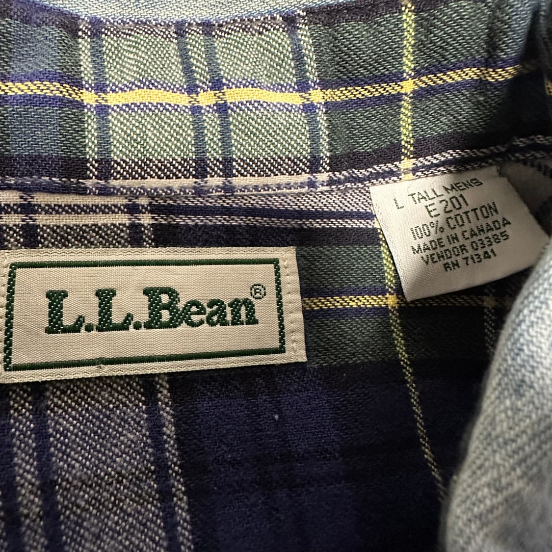 L. L. BEAN canada made denim shirt 상품이미지4