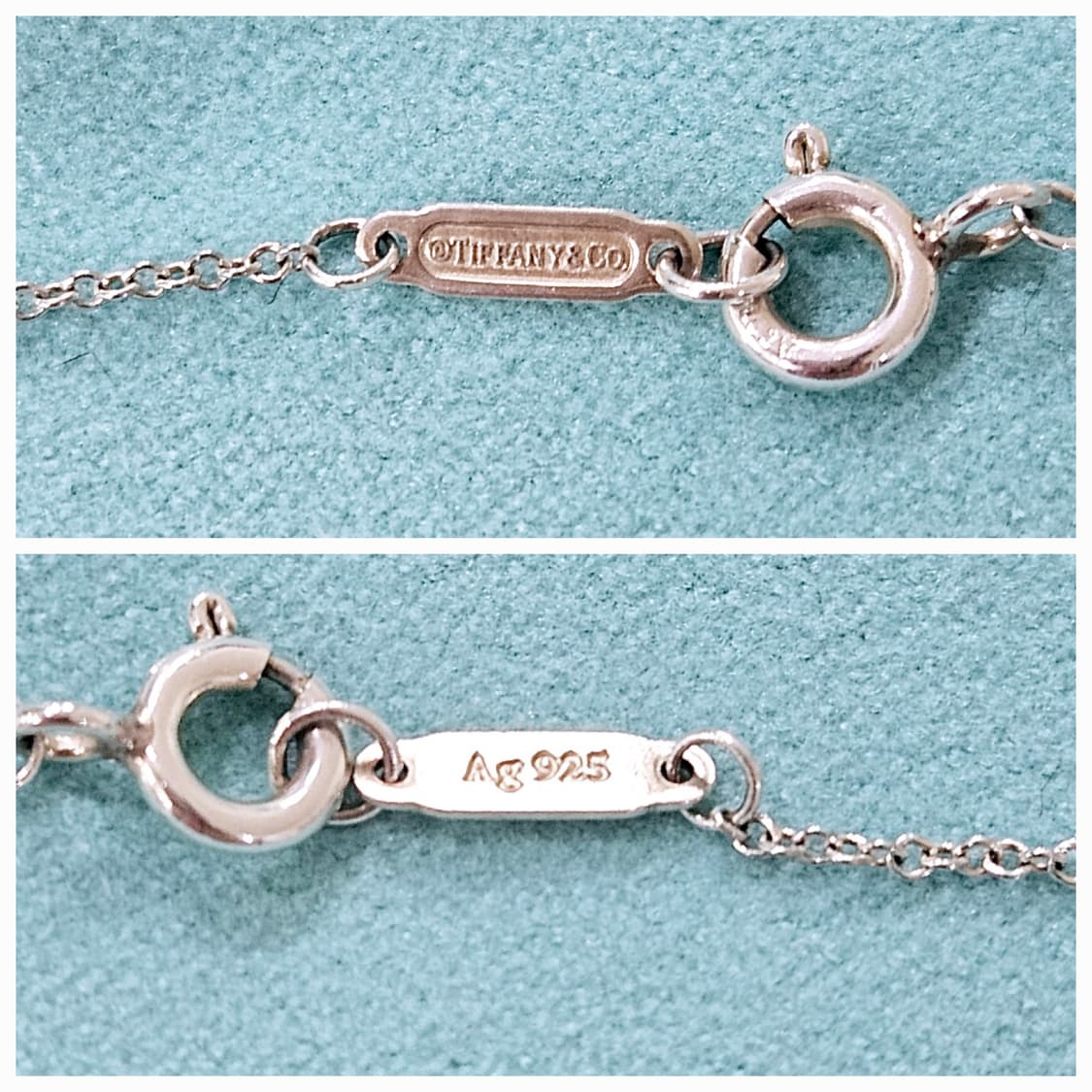 티파니앤코 리턴투 더블 하트 미니 민트 목걸이 [정품] 상품이미지5