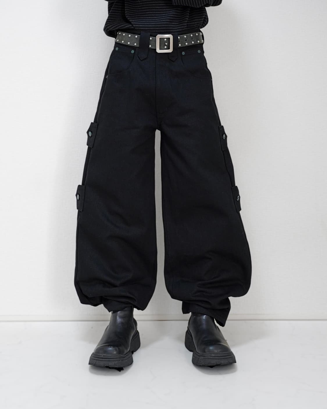 TΣist 4way Side Belt Rigid Denim Pants 상품이미지7
