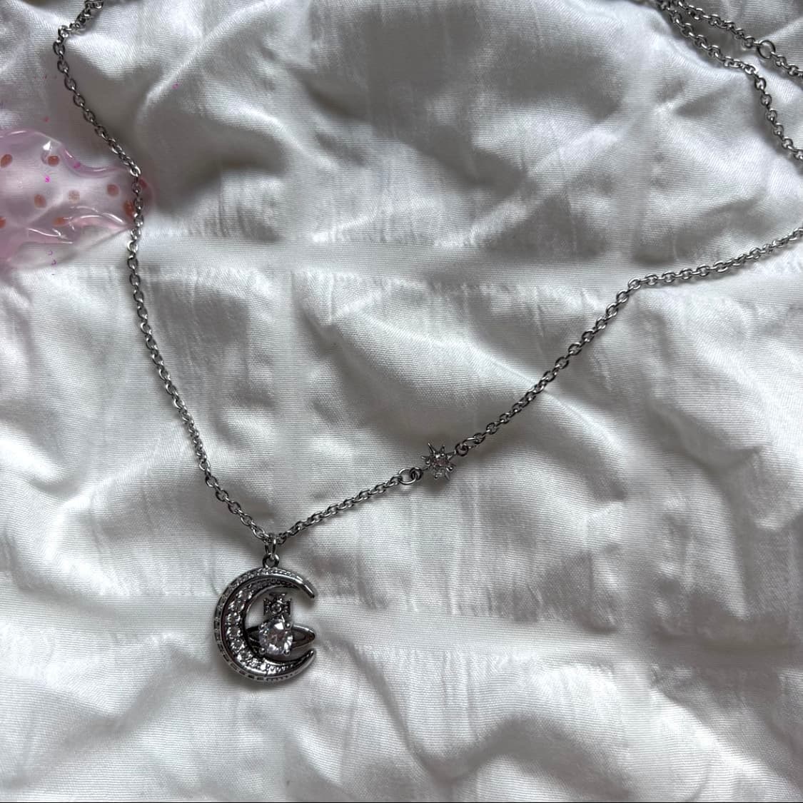 비비안웨스트우드 아카이브 달과별 지르코니아 큐빅 도리나 팬던트 목걸이 상품이미지3