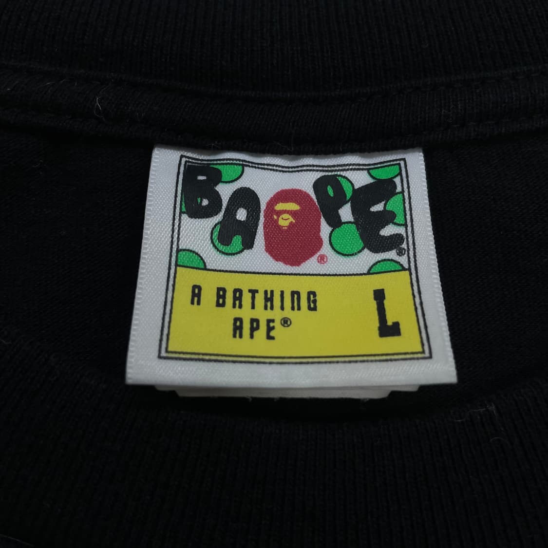 베이프 Bape 컬러 카모 빅 에이프 반팔티 블랙 상품이미지4